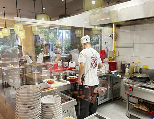 La cocina abierta del local de Hortaleza